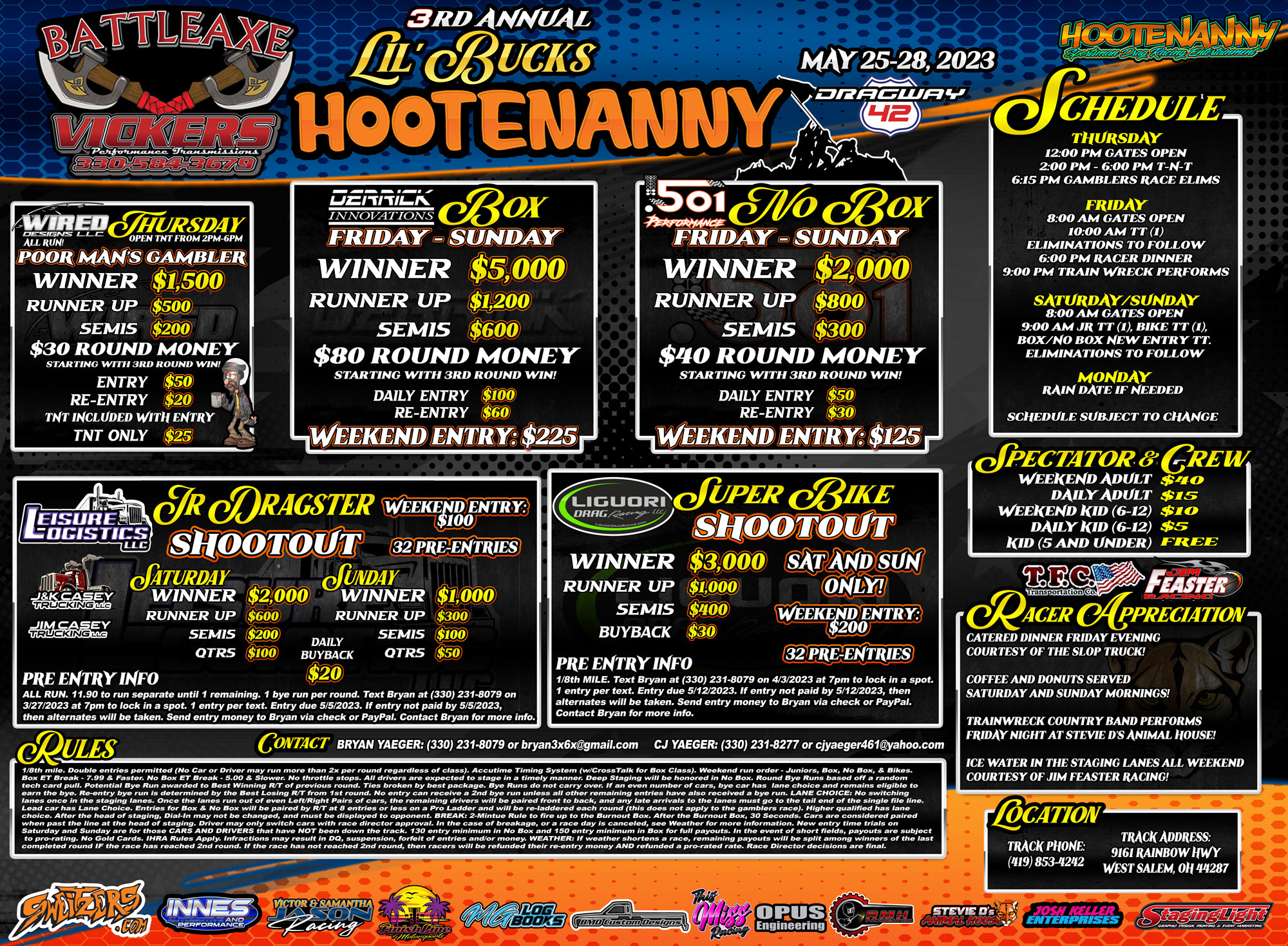 Lil Bucks Hootenanny - Bracket Race - Dragway 42